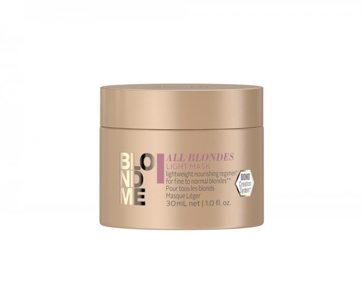 ahk maska pre blond vlasy Schwarzkopf Professional BlondMe All Blondes Light Mask - 30 ml