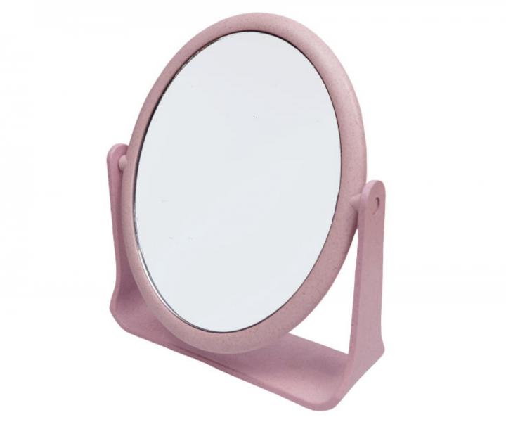 Obojstrann� kozmetick� ov�lne zrkadlo Duko 1026 so stojanom - ru�ov�