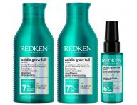 Sada pre hustotu a objem jemn�ch, z�ahnut�ch a norm�lnych vlasov Redken Acidic Grow Full System + s�rum 45 ml zadarmo