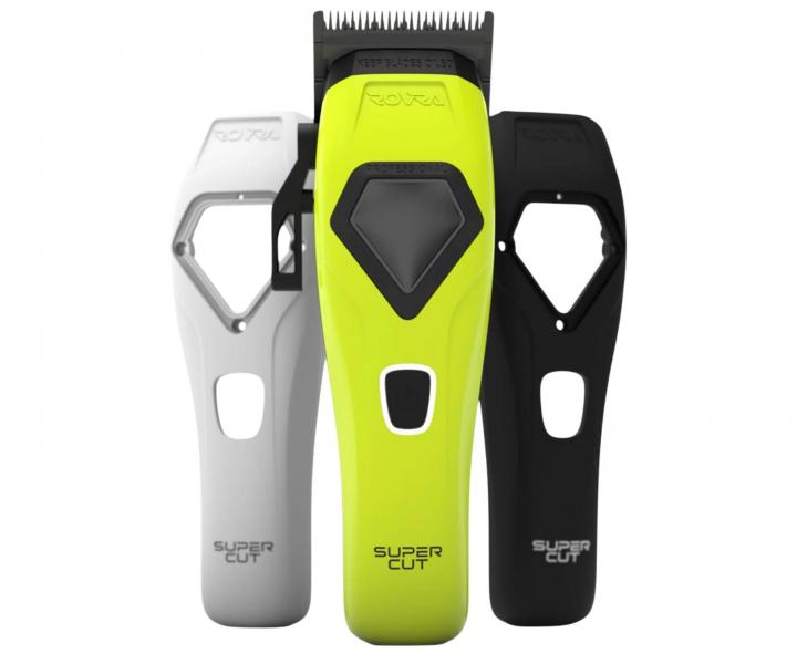 Profesion�lny strihac� stroj�ek na vlasy s vymenite�n�mi krytmi Rovra Super Cut Professional 5209 - neonovo zelen�/biela/�ierna