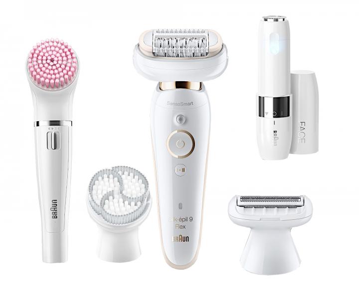 D�msky epil�tor Braun Silk-�pil 9 Flex 9105 + d�msky stroj�ek Braun Face Mini zadarmo