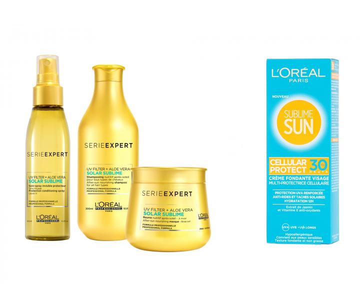 Sada pre ochranu vlasov pred slnkom Loral Solar Sublime + opaovac krm Loral SPF 30 zadarmo