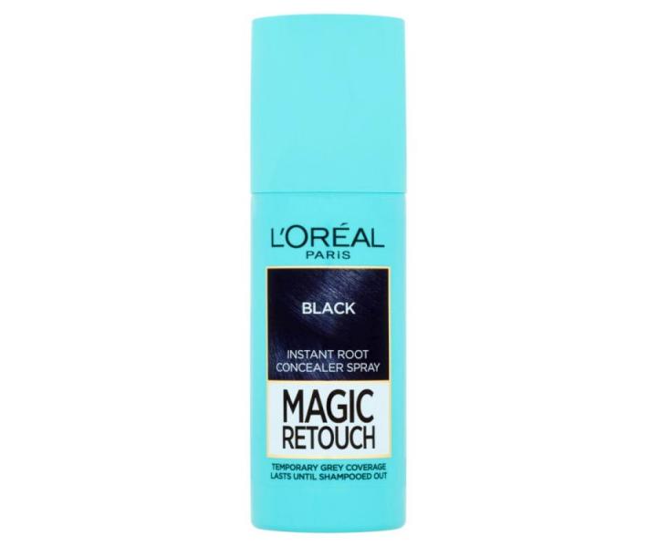 Sprej pre zakrytie odrastov Loral Paris Magic Retouch - 75 ml, ierna