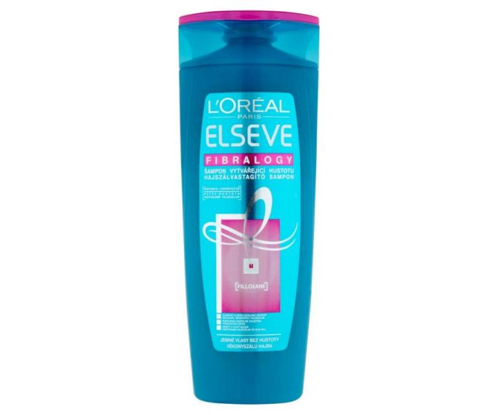 ampn pre jemn vlasy bez objemu Loral Elseve Fibralogy - 400 ml