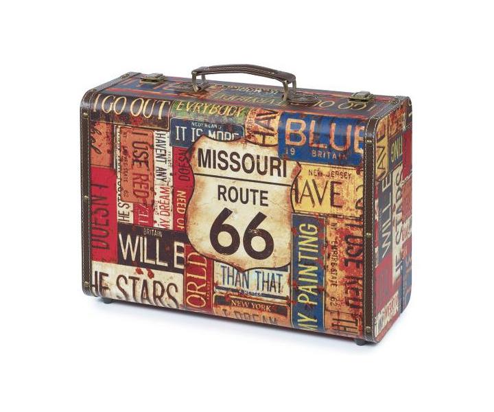 Kaderncky kufor Sibel Vintage Route 66
