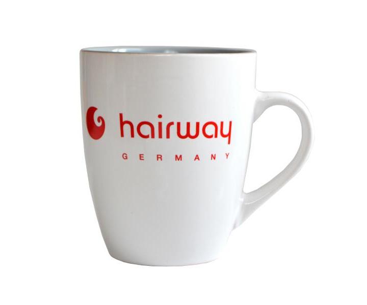 Hairway Keramick� hrn�ek s n�pisom - biely