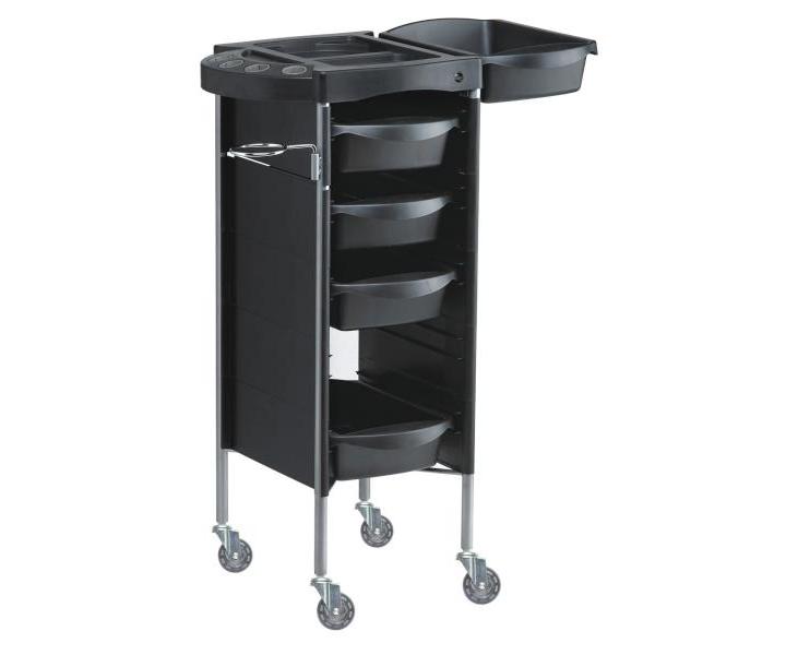 Kaderncky vozk Hairway Profi 2 s prstavnch doskou - ierny