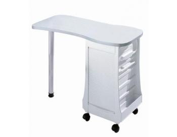 Manikúrne stolík s úložným priestorom Sibel - biely