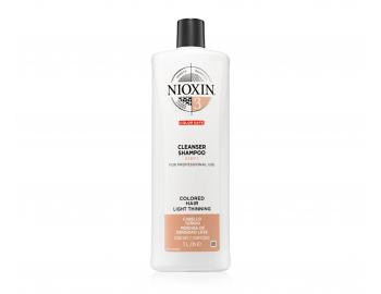 Šampón pre mierne rednúce farbené vlasy Nioxin System 3 Cleanser Shampoo - 1000 ml