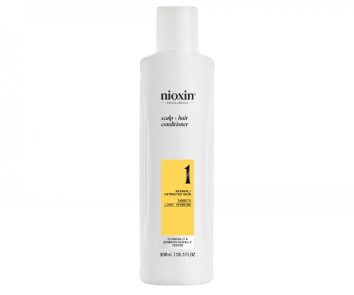 Kondicionr pre mierne rednce prrodn vlasy Nioxin System 1 Scalp + Hair Conditioner - 300 ml