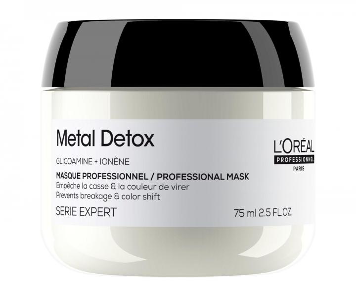 Maska pre farben� a po�koden� vlasy Lor�al Professionnel Serie Expert Metal Detox - 75 ml