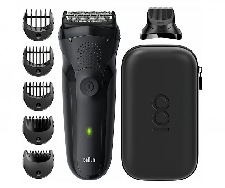 Planetov holiaci strojek so zastrihvaom Braun Series 3 Shave&Style - ierny