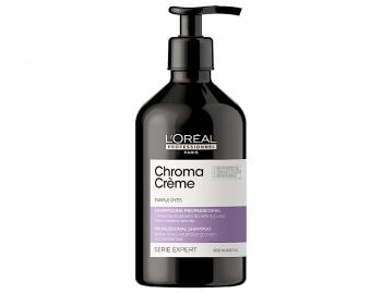 Šampón na neutralizáciu teplých tónov Loréal Professionnel Serie Expert Chroma Cr&#232;me - fialový šampón na neutralizáciu žltých tónov - 500 ml