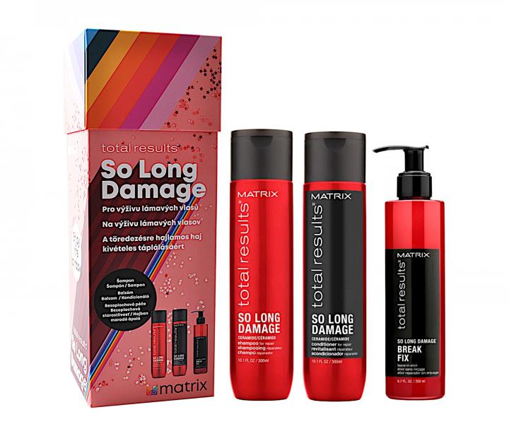 Dar�ekov� sada pre l�mav� vlasy Matrix So Long Damage - �amp�n + starostlivos� + kr�m