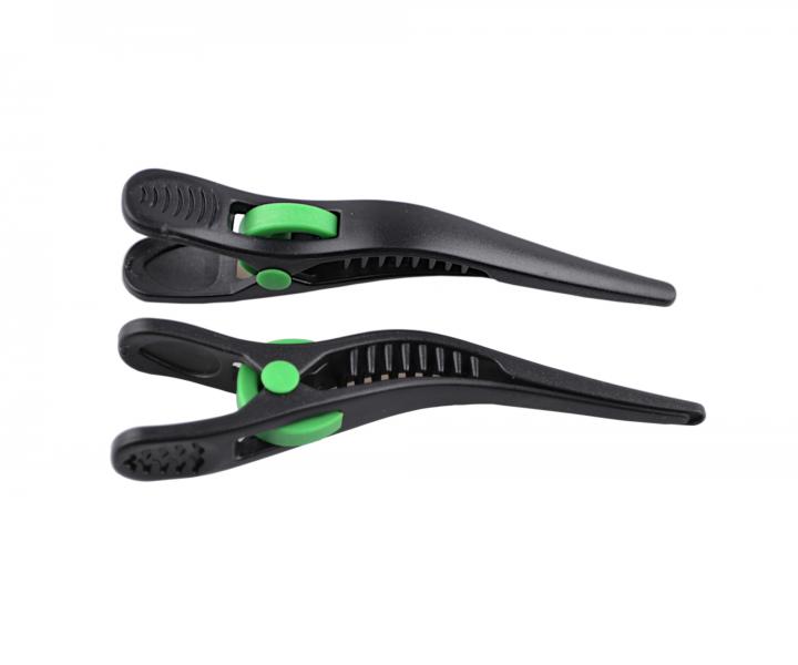 Klipsy do vlasov Duko 2524 10,2 cm - plastov, ierne, 2 ks