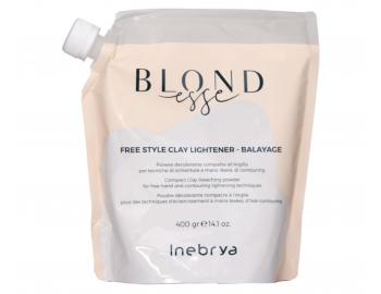 Zosvetujci pder pre techniku &#8203;&#8203;vonej ruky Inebrya Blondesse Free Style Clay Lightener Balayage - 400 g