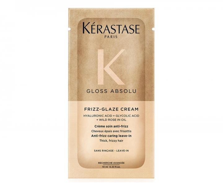 Stylingov� kr�m pre pevn� a krepat� vlasy K�rastase Gloss Absolu Frizz-Glaze Cream - 10 ml (bonus)