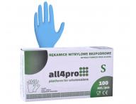 Nitrilov� rukavice All4Pro Supreme - 100 ks, modr�