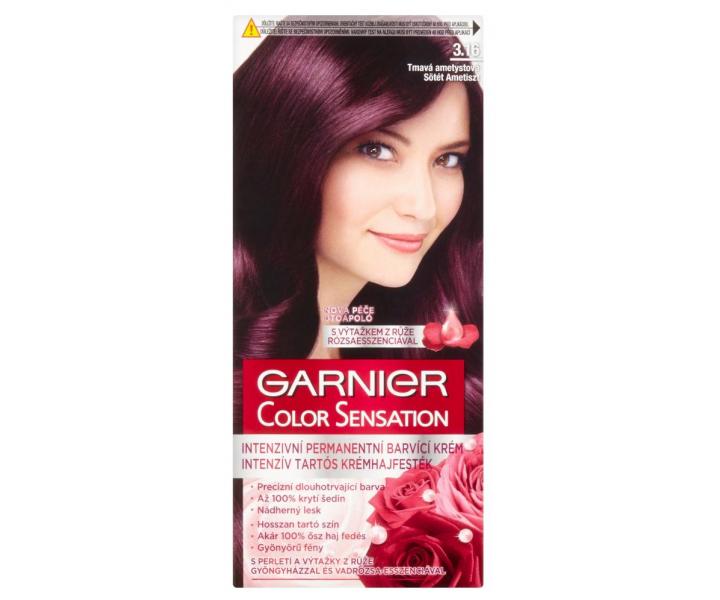 Permanentn farba Garnier Color Sensation 3.16 tmav ametystov