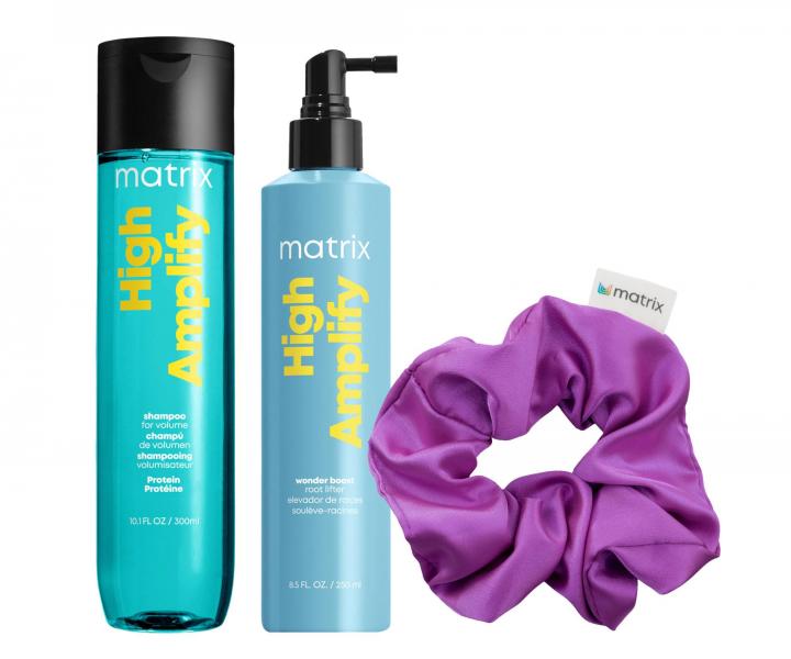 Sada pre objem jemn�ch vlasov Matrix High Amplify + l�tkov� gumi�ka zadarmo