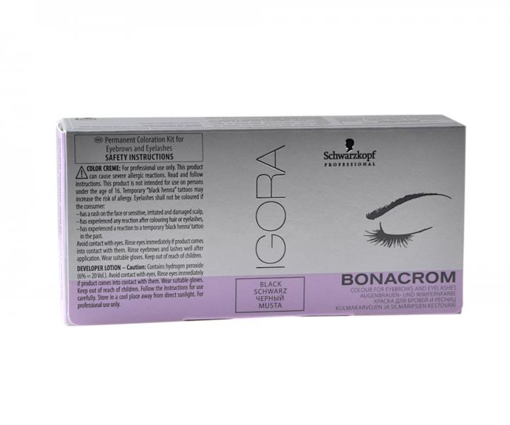 Sada na farbenie rias a obo�ia Schwarzkopf Professional Igora Bonacrom - �ierna