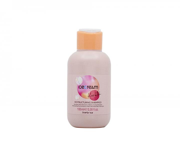 ampn s keratnom pre pokoden vlasy Inebrya Ice Cream Keratin Restructuring Shampoo - 100 ml