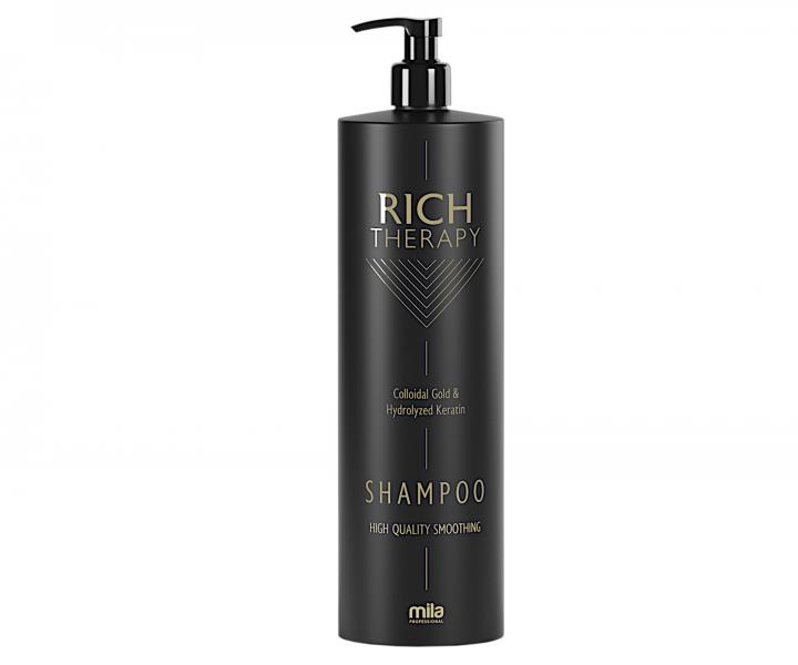 Obnovujci ampn s keratnom pre pokoden vlasy Mila Rich Therapy Shampoo - 1000 ml