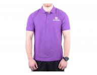 Polokoea s krtkym rukvom, s golierikom - pnska, fialov L