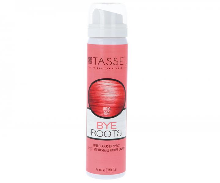 Sprej na zakrytie odrastov Tassel Cosmetics Bye Roots - 75 ml, erven