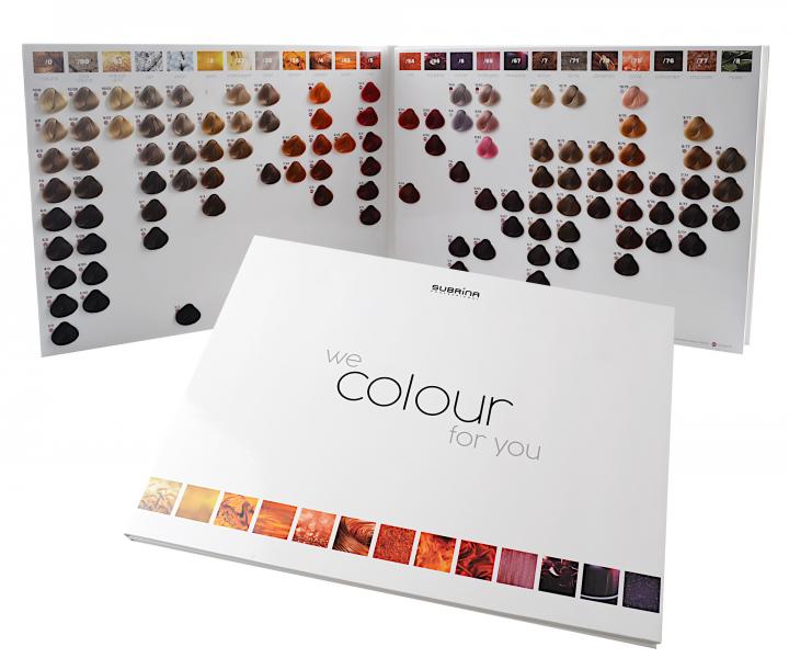 Vlasov vzorkovnk farieb Subrina Professional Colour Chart