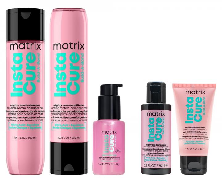 S�prava na obnovu po�koden�ch vlasov Matrix Instacure Build-A-Bond + �amp�n 75 ml a kondicion�r 50 ml zadarmo