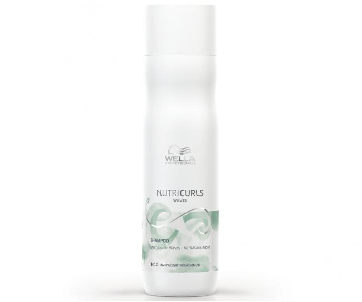 �istiace a vy�ivuj�ce �amp�n pre ku�erav� vlasy Wella NutriCurls for Waves - 250 ml
