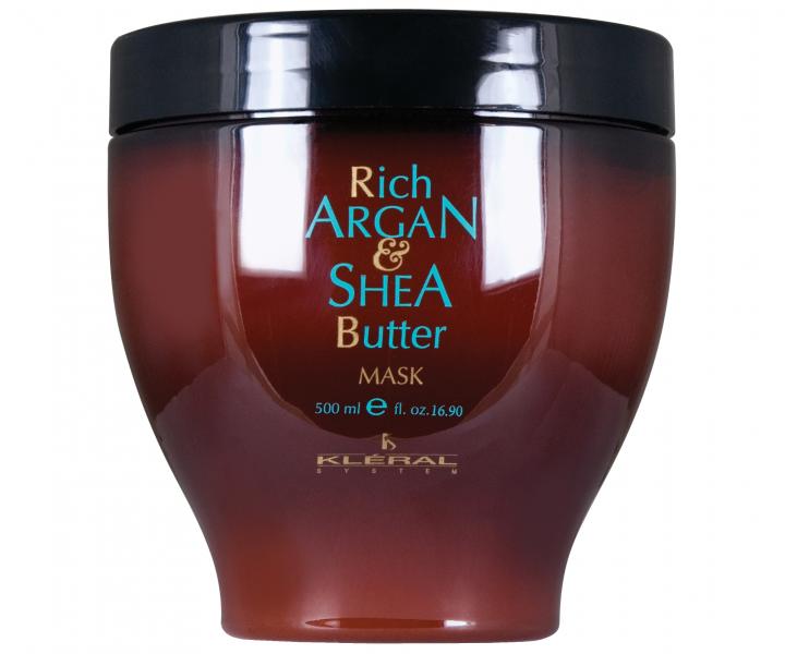 Hydratan maska pre such vlasy Klral Rich Argan & Shea Butter - 500 ml