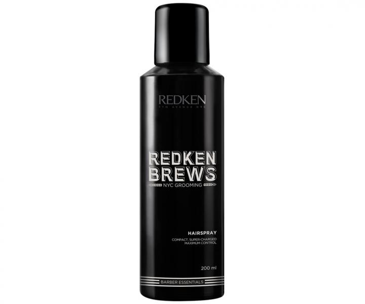 P�nsky silno tu�iaci lak na vlasy Redken Brews - 200 ml