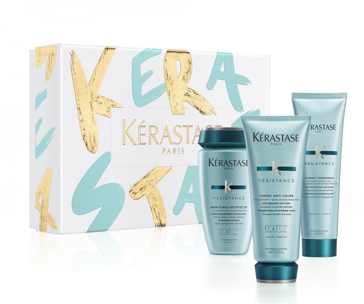 Dar�ekov� sada pre oslaben� a po�koden� vlasy K�rastase Resistance