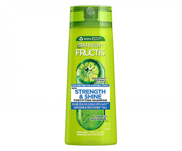 Posilujci ampn pre vetky typy vlasov bez lesku a sily Garnier Fructis Strength & Shine