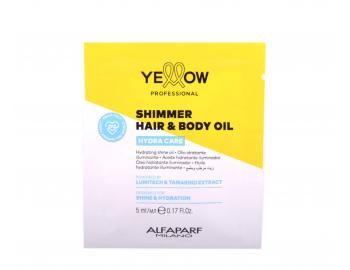 �ahk� rozjas�uj�ci hydrata�n� olej na vlasy a telo Yellow Professional Hydra Care Shimmer Hair&Body Oil - 5 ml (bonus)