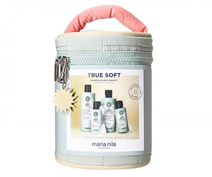 Dar�ekov� sada pre such� vlasy Maria Nila True Soft Beauty Bag + kozmetick� ta�ka zdarma