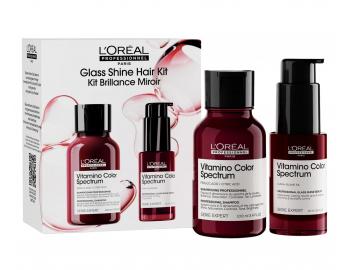 Cestovn� sada pre starostlivos� o farben� vlasy Lor�al Professionnel Serie Expert Vitamino Color Spectrum Glass Shine Hair Kit