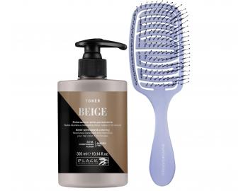 Oetrujci toner pre zvraznenie farby Black Professional Toner Beige - bov, 300 ml + kefa zadarmo