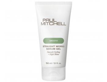 G�lov� s�rum pre narovnanie vlnit�ch a kudrnat�ch vlasov Paul Mitchell Smooth Straight Works Serum Gel - 150 ml