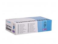 Jednorazov nitrilov rukavice Batist Flower Smart XL - 100 ks, modr