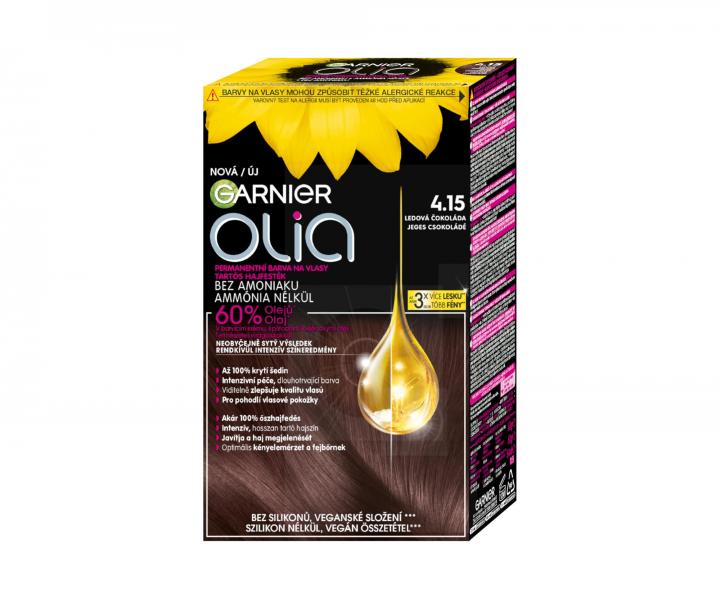 Permanentn olejov farba Garnier Olia 4.15 adovo okoldov