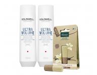 Sada pre objem vlasov Goldwell DS Ultra Volume - �amp�n + kondicion�r + balzam na pery zadarmo