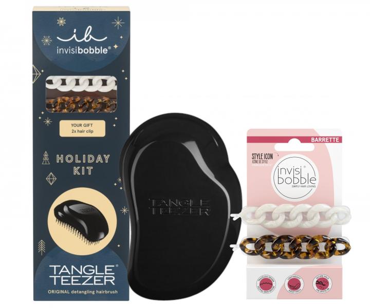 Darekov sada kefy na rozesvanie vlasov Tangle Teezer Original a ozdobnch sponiek Invisibobble