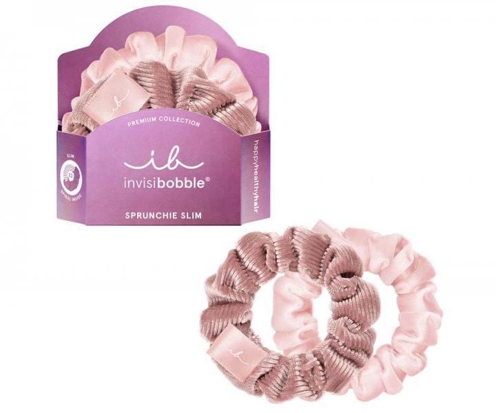 Ozdobn pirlov gumiky Invisibobble Sprunchia Slim La Vie en Rose - 2 ks
