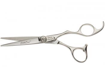 Kadernícke nožnice Olivia Garden SilkCut® Shear 5,75" - strieborné - poškodený plastový obal
