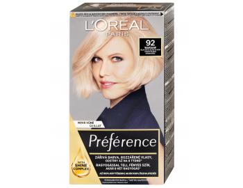 Permanentná farba Loréal Préférence 92 veľmi svetlá blond dúhová