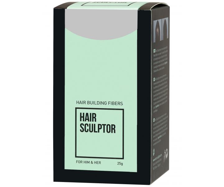 Pder pre zakrytie redncich vlasov Sibel Hair Building Fibers - siv, 25 g