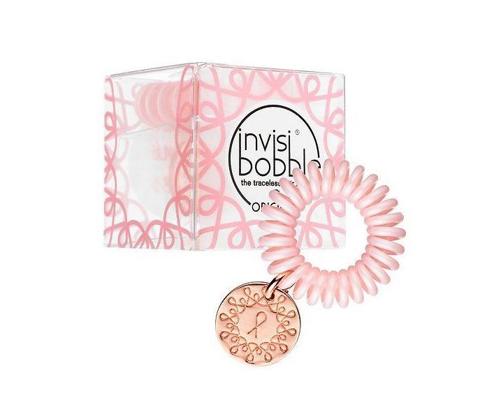 pirlov gumika do vlasov s prveskom Invisibobble Pink Heroes Collection - svetlo ruov